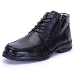 Bota Coturno Masculina Ferrile Couro Anatômica Preta 