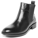 Bota Montaria Cano Curto Feminina Ferrile Em Couro Preta