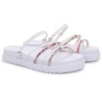 Birken Sandália Conforto Feminina Papete Strass Brilhante 01