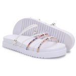 Birken Sandália Conforto Feminina Papete Strass Brilhante 01