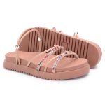 Birken Sandália Conforto Feminina Papete Strass Brilhante 01