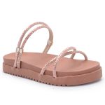 Birken Sandália Conforto Feminina Papete Strass Brilhante