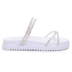 Birken Sandália Conforto Feminina Papete Strass Brilhante