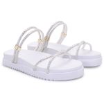 Birken Sandália Conforto Feminina Papete Strass Brilhante