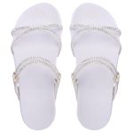 Birken Sandália Conforto Feminina Papete Strass Brilhante