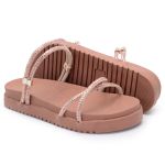 Birken Sandália Conforto Feminina Papete Strass Brilhante