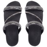Birken Sandália Conforto Feminina Papete Strass Brilhante 03