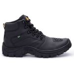 Bota Masculina, Cuturno Masculino, Coturno Couro Legitimo Motoqueiro, Bombeiro, Policial, Direto de fabrica