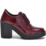 Sapato Oxford Sola Tratorada Feminino Pimpinella Bordo