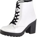 Bota 6209 Cano Curto Sola Tratorada Pimpinella Branco