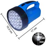 Lanterna Holofote Recarregável de LED Bivolt com 18 Leds