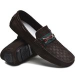 MOCASSIM NOBUCK MOD CAFE XADREZ