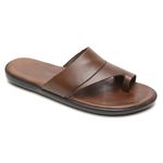 Chinelo Masculino em Couro R3 TABACO