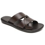 Chinelo Masculino em Couro R24 MARROM