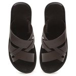 Chinelo Masculino em Couro R24 MARROM