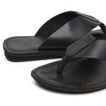 Chinelo Masculino em Couro R25 PRETO