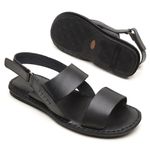 Chinelo Masculino em Couro R26 PRETO