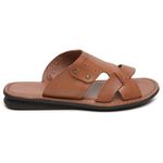 Chinelo Masculino em Couro R27 CONHAQUE
