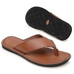 Chinelo Masculino em Couro R25 CONHAQUE