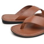 Chinelo Masculino em Couro R25 CONHAQUE