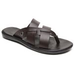 Chinelo Masculino em Couro R15 MARROM