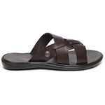 Chinelo Masculino em Couro R15 MARROM