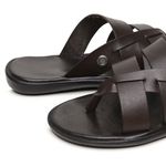 Chinelo Masculino em Couro R15 MARROM