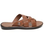Chinelo Masculino em Couro R15 CONHAQUE