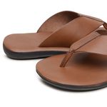 Chinelo Masculino em Couro R13 CONHAQUE