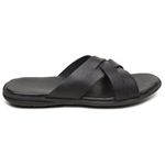 Chinelo Masculino em Couro R9 PRETO
