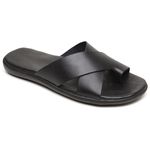 Chinelo Masculino em Couro R3 PRETO