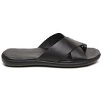 Chinelo Masculino em Couro R3 PRETO