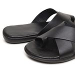 Chinelo Masculino em Couro R3 PRETO