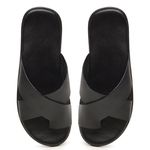 Chinelo Masculino em Couro R3 PRETO