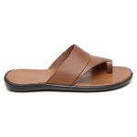 Chinelo Masculino em Couro R3 CONHAQUE