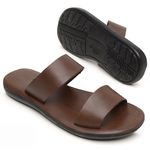 Chinelo Masculino em Couro R2 TABACO