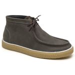 Bota Masculina London Estilo Cacareco em Couro com Design Rústico e Conforto Gray 616-GRAY