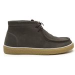 Bota Masculina London Estilo Cacareco em Couro com Design Rústico e Conforto Gray 616-GRAY