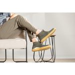 Bota Masculina London Estilo Cacareco em Couro com Design Rústico e Conforto Gray 616-GRAY