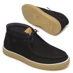 Bota Masculina London Estilo Cacareco em Couro com Design Rústico e Conforto - 616-PRETO-MILHO