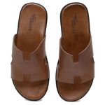 Chinelo Masculino em Couro NJ Conhaque - Leveza e Elegância