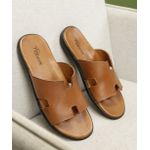 Chinelo Masculino em Couro NJ Conhaque - Leveza e Elegância