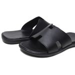 Chinelo Masculino em Couro NJ Preto - Leveza e Elegância