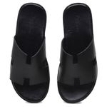 Chinelo Masculino em Couro NJ Preto - Leveza e Elegância
