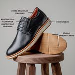 Sapato Masculino Social Couro Legitimo Harvey Elegante Macio