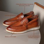 Sapato Social Masculino Couro Leve Hassen Conforto Refinado