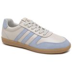 Tênis Feminino em Couro Azul BB OFF White - Tendência e Conforto