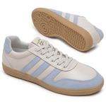 Tênis Feminino em Couro Azul BB OFF White - Tendência e Conforto