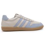 Tênis Feminino em Couro Azul BB OFF White - Tendência e Conforto