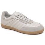 Tênis Feminino em Couro Gelo Off White - Tendência e Conforto